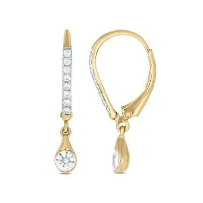 1/2 carat, Diamond Dangler Hoop,Flaunt The Drop Earring in 14K Yellow Gold