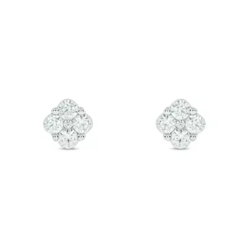 5/8 ct. t.w. Diamond Stud Earring In 10K White Gold