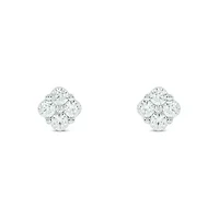 5/8 ct. t.w. Diamond Stud Earring In 10K White Gold