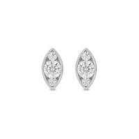 Lab Created 5/8 Carat Lab Grown Diamond Marquise shape Earring in 10KT White Gold