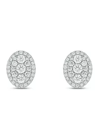 3/4 ct. t.w. Diamond Stud Earring In 10K White Gold
