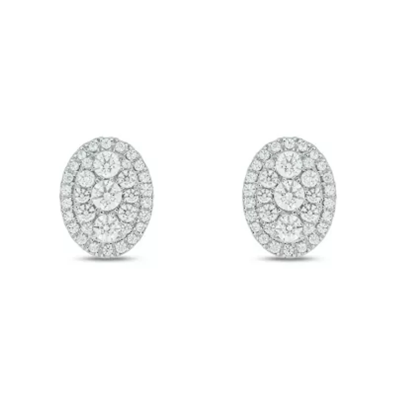 3/4 ct. t.w. Diamond Stud Earring In 10K White Gold