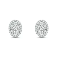 3/4 ct. t.w. Diamond Stud Earring In 10K White Gold