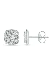 3/4 ct. t.w. Diamond Stud Earring In 10K White Gold