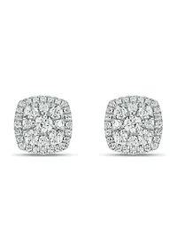 3/4 ct. t.w. Diamond Stud Earring In 10K White Gold