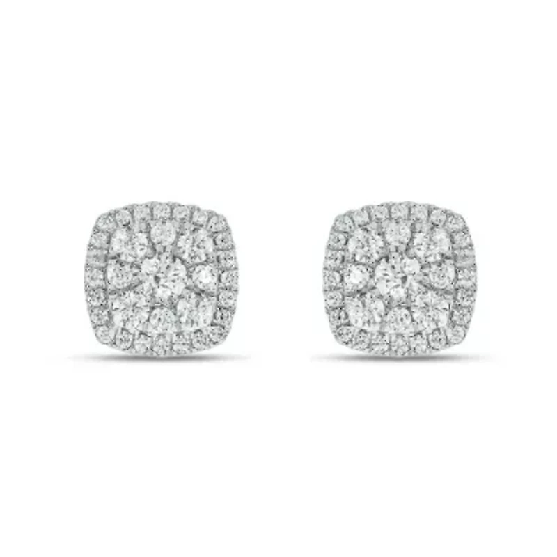 3/4 ct. t.w. Diamond Stud Earring In 10K White Gold
