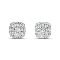 3/4 ct. t.w. Diamond Stud Earring In 10K White Gold
