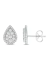 3/4 ct. t.w. Diamond Stud Earring In 10K White Gold