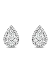 3/4 ct. t.w. Diamond Stud Earring In 10K White Gold