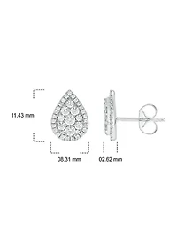 3/4 ct. t.w. Diamond Stud Earring In 10K White Gold