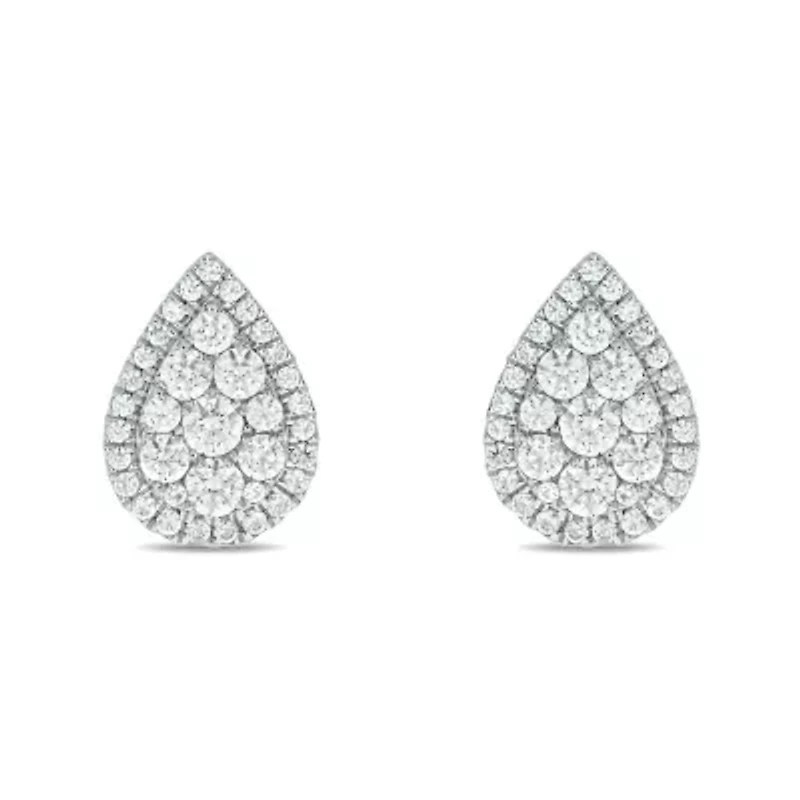 3/4 ct. t.w. Diamond Stud Earring In 10K White Gold