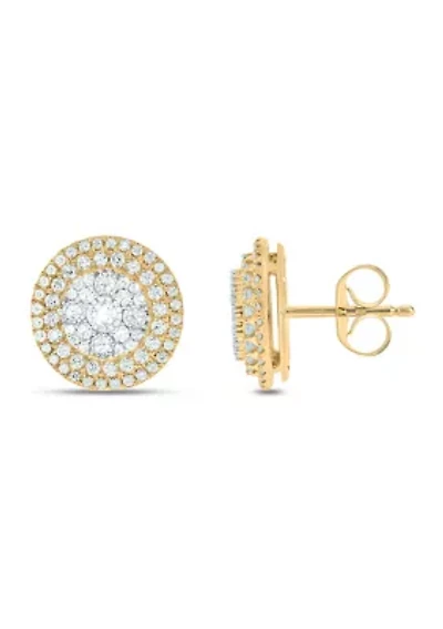 1.0 ct. t.w. Diamond Stud Earring In 10K Yellow Gold