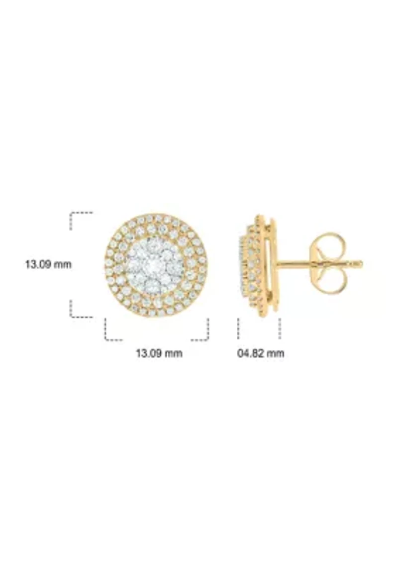 1.0 ct. t.w. Diamond Stud Earring In 10K Yellow Gold