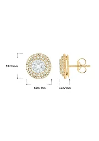 1.0 ct. t.w. Diamond Stud Earring In 10K Yellow Gold