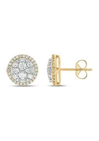 1.0 ct. t.w. Diamond Stud Earring In 10K Yellow Gold