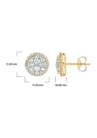 1.0 ct. t.w. Diamond Stud Earring In 10K Yellow Gold