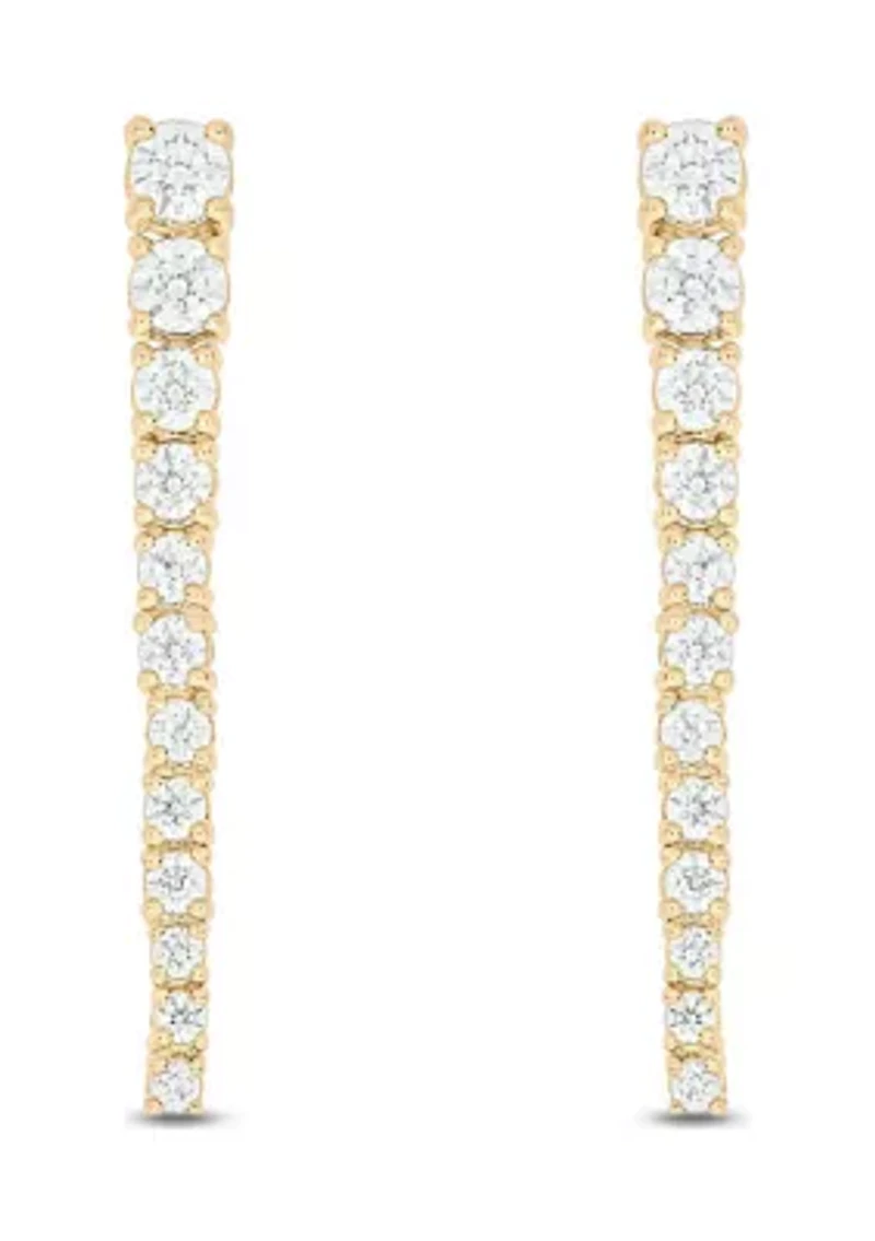 1.0 ct. t.w. Diamond Dangle Earring In 14K Yellow Gold