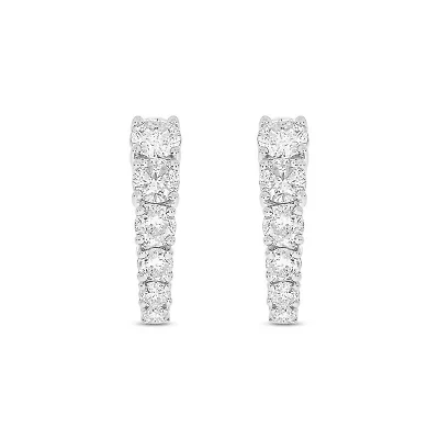 Lab Created 11/4 Carat Lab Grown Diamond Graduated Earring in 10KT Gold