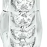1/10 ct. t.w. Diamond Hoop Earring in 10K White Gold
