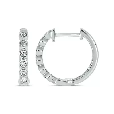 1/4 ct. t.w. Diamond Hoop Earring in sterling Silver
