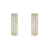 1/2 Carat, Mini Hoop Earrings in 14K Yellow Gold