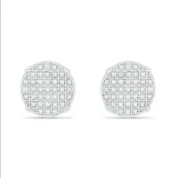1/5 ct. t.w. Diamond Men's Earring in Sterling Silver