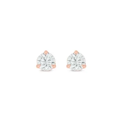 Lab Created 1/2 Carat Lab Grown Diamond Martini Studs Earring in 10KT Gold
