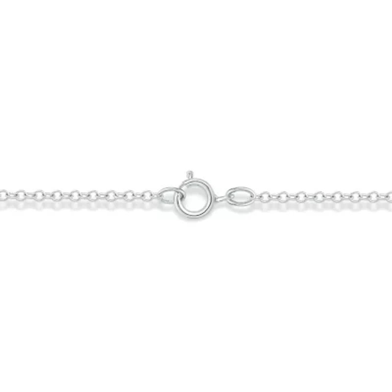 1/10 carat, Diamond Marquise illusion Graduation Necklace in 14K White Gold