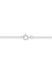 1/6 ct. t.w. Diamond Triangle Pendant Necklace in Sterling Silver