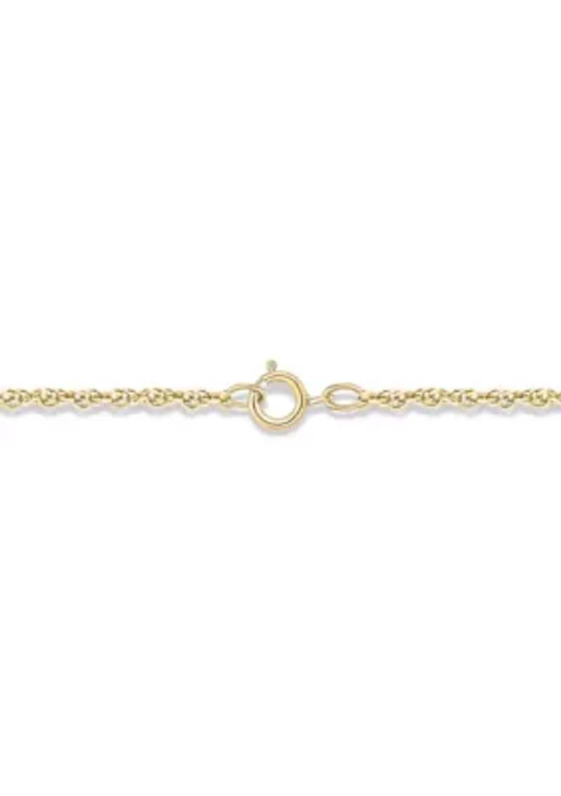 1/6 ct. t.w. Diamond Heart Necklace In 10K Yellow Gold