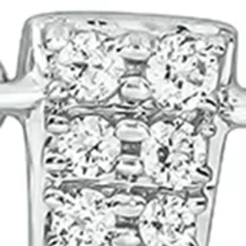 1/5 ct. t.w. Diamond Triangle Necklace in Sterling Silver