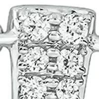 1/5 ct. t.w. Diamond Triangle Necklace in Sterling Silver