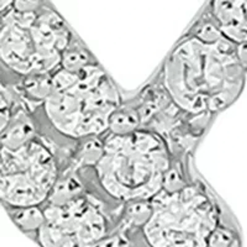 1/4 ct. t.w. Diamond Paper Clip Styled Necklace In Sterling Silver