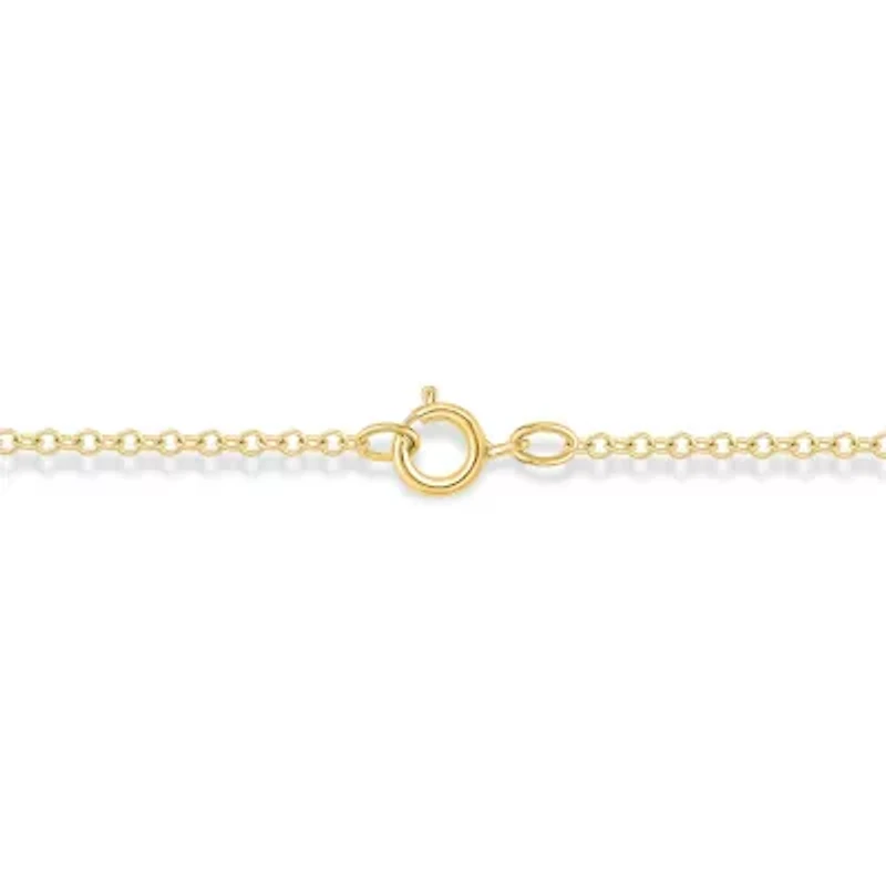 1/4 Carat, Sleek And Beautiful Diamond Bar Necklace Pendant in 14K Yellow Gold