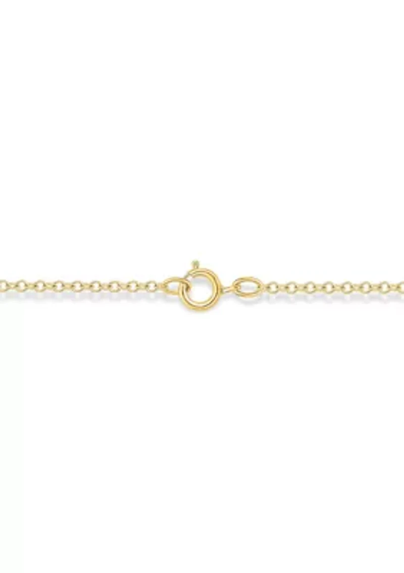 1/3 ct. t.w. Diamond Paper Clip With Heart Styled Necklace In Sterling Silver