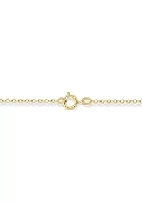 1/3 ct. t.w. Diamond Paper Clip With Heart Styled Necklace In Sterling Silver