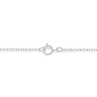 Lab Created 1/2 ct. t.w. Lab Grown Diamond Smiley Necklace in Sterling Silver