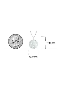 1/10 ct. t.w. Diamond Moon Star Pendant in Sterling Silver