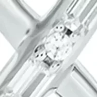 1/8 ct. t.w. Baguette Round White Diamond Infinity Pendant Necklace in Sterling Silver