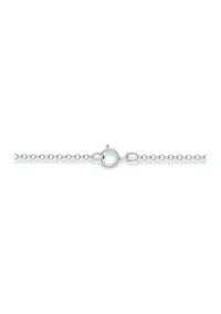 1/10 ct. t.w. Diamond Paper Clip styled Pendant in Sterling Silver