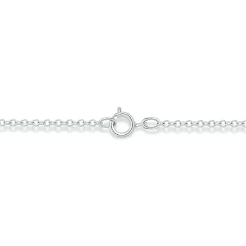 1/10 ct. t.w. Diamond Paper Clip styled Pendant in Sterling Silver