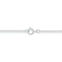 1/10 ct. t.w. Diamond Paper Clip styled Pendant in Sterling Silver