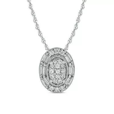 1/10 ct. t.w. Diamond Fashion Pendant in Sterling Silver