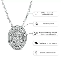 1/10 ct. t.w. Diamond Fashion Pendant in Sterling Silver