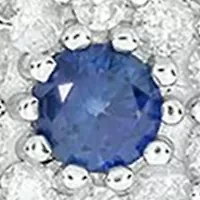 1/4 ct. t.w. Diamond Evil Eye in circle Pendant in Sterling Silver