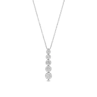 Lab Created 1 Carat Lab-Grown Diamond Graduations Pendant in Sterling Silver