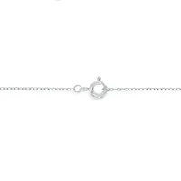 Lab Created 1/4 Carat Lab-Grown Round Diamond Pendant in Sterling Silver