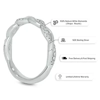 1/ ct. t.w. Diamond Anniversary Band in Sterling Silver