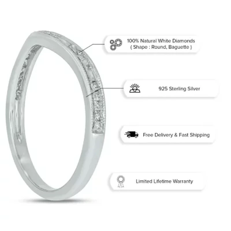 1/ ct. t.w. Diamond Anniversary Band in Sterling Silver