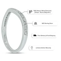 1/ ct. t.w. Diamond Anniversary Band in Sterling Silver